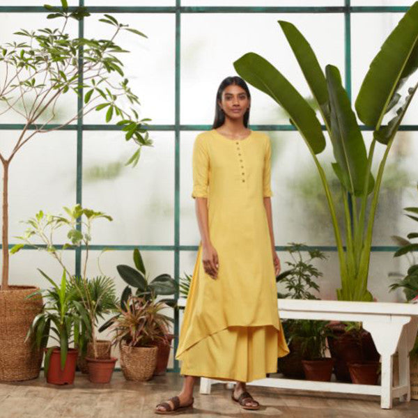 Yellow Kurta For Women By Utsa