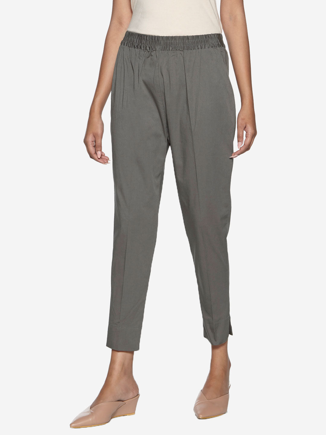 Buy LOV by Westside Olive Straight Pants for Online  Tata CLiQ