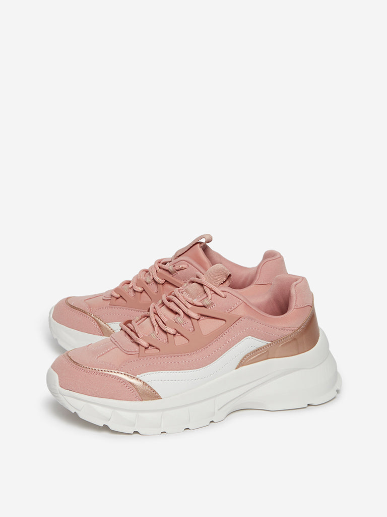 chunky sneakers pink