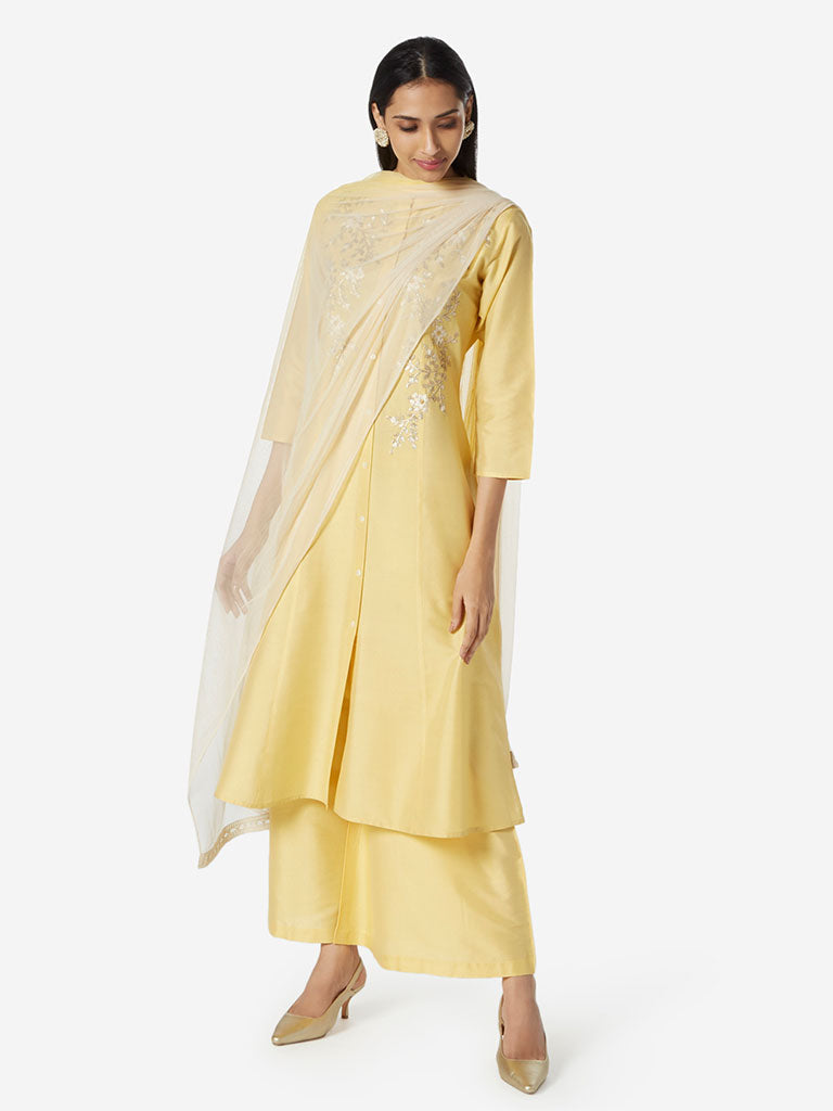 yellow ethnic dresses