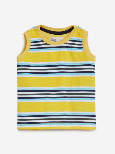 HOP Baby Yellow Striped Tank T-Shirt