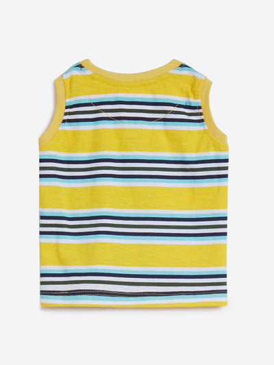 HOP Baby Yellow Striped Tank T-Shirt