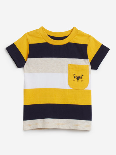 HOP Baby Multicolour Striped T-Shirt