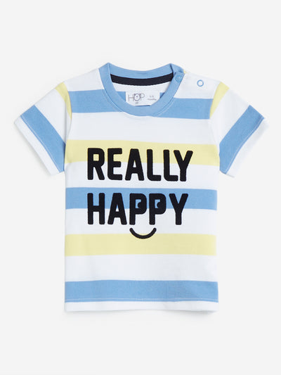 HOP Baby Light-Yellow Striped T-Shirt