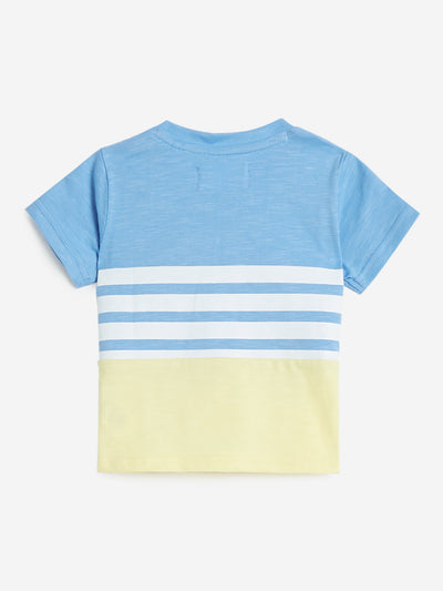 HOP Baby Light Blue Striped T-Shirt