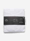 WES Lounge White V-Neck Vests Set of Two