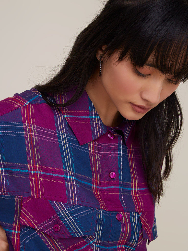 checked shirt womens h