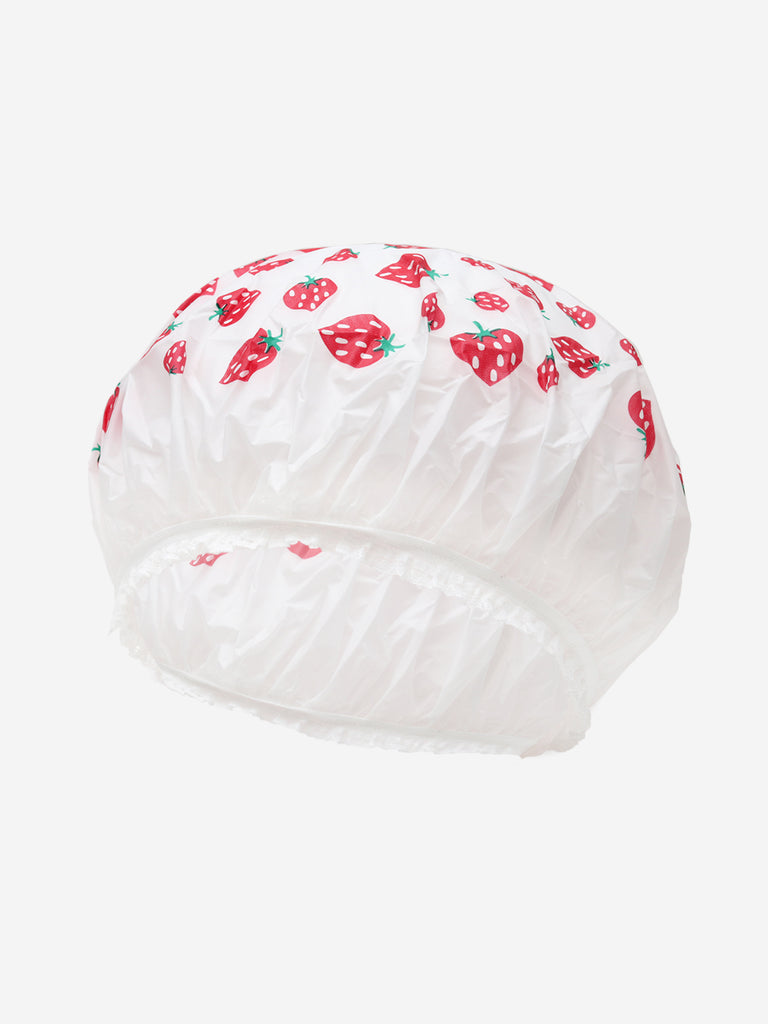 strawberry shower cap