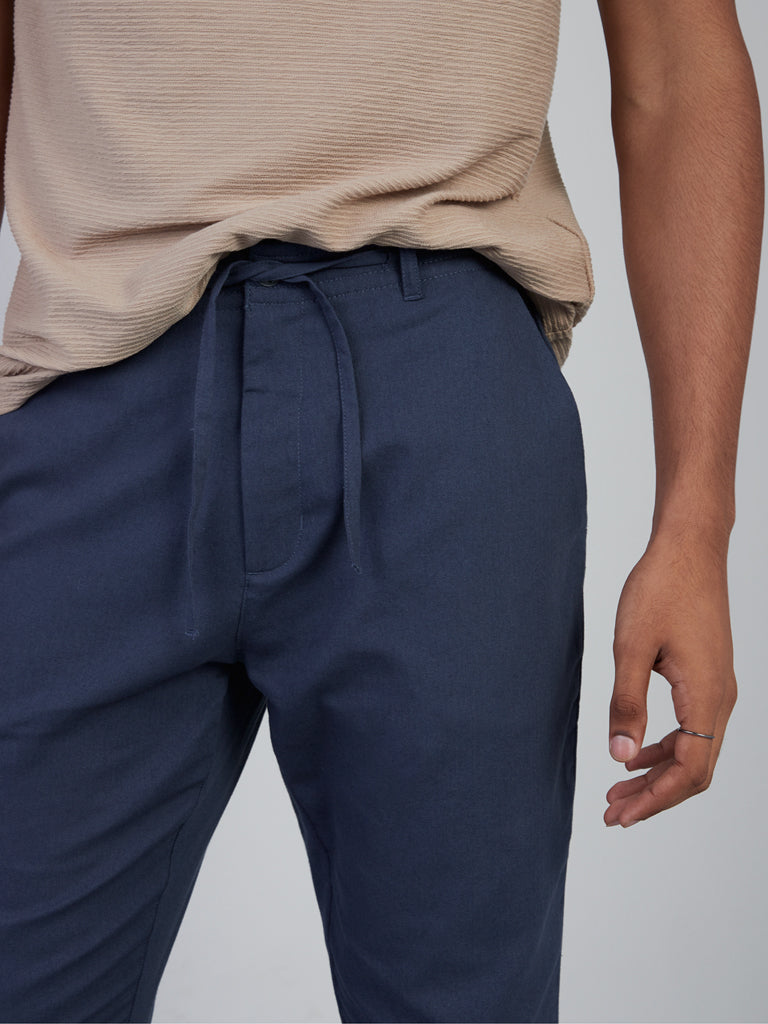 Buy Polo Ralph Lauren Men Navy Elastic Waistband Chinos Online  689783   The Collective