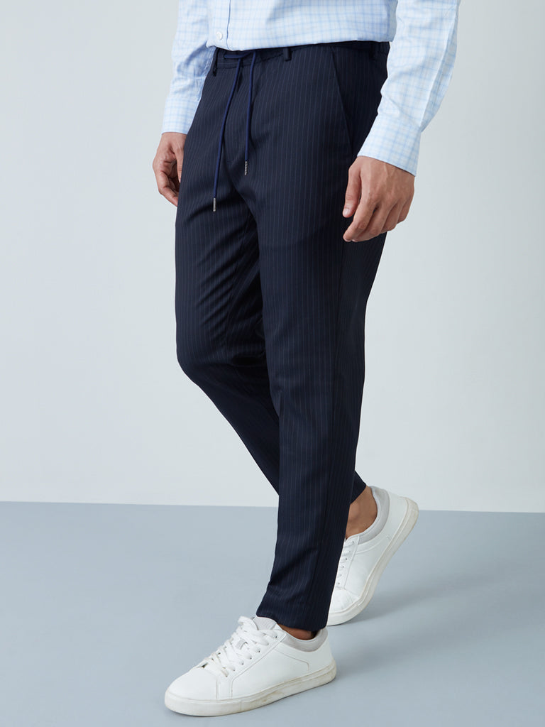 Buy WES Formals by Westside Grey Carrot Fit Trousers Online at best price  at TataCLiQ