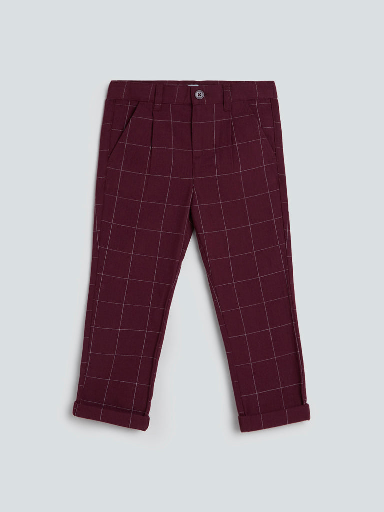 Buy online Khaki Checkered Flat Front Casual Trouser from Bottom Wear for  Men by Tahvo for 999 at 54 off  2023 Limeroadcom