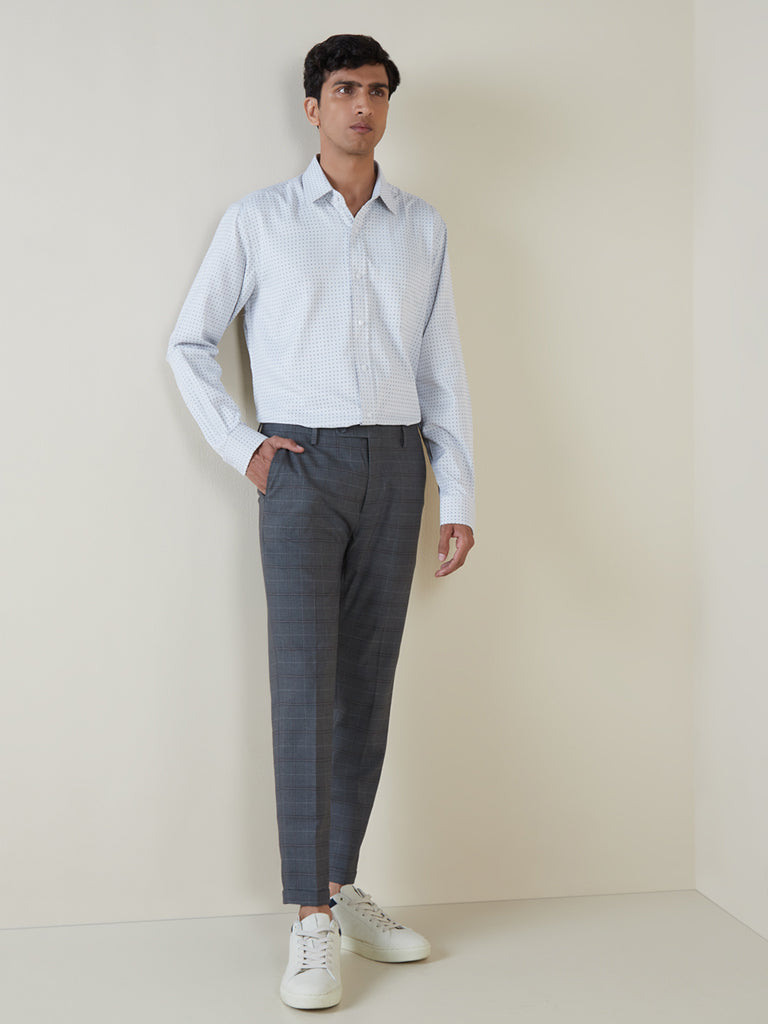 Occasions  Sky Blue Regular Fit Suit Trousers  Suit Direct