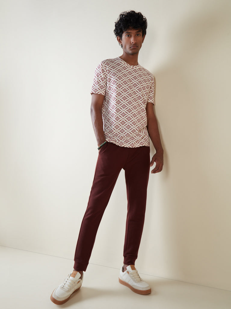 Buy Burgundy Sigurd Mens Trousers Online  Genes online store 2020