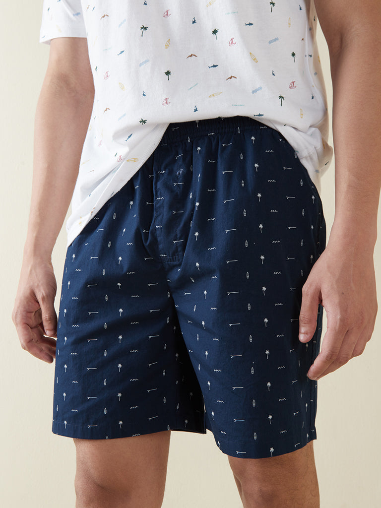 ENNOY エンノイ NYLON EASY SHORTS (NAVY) S-