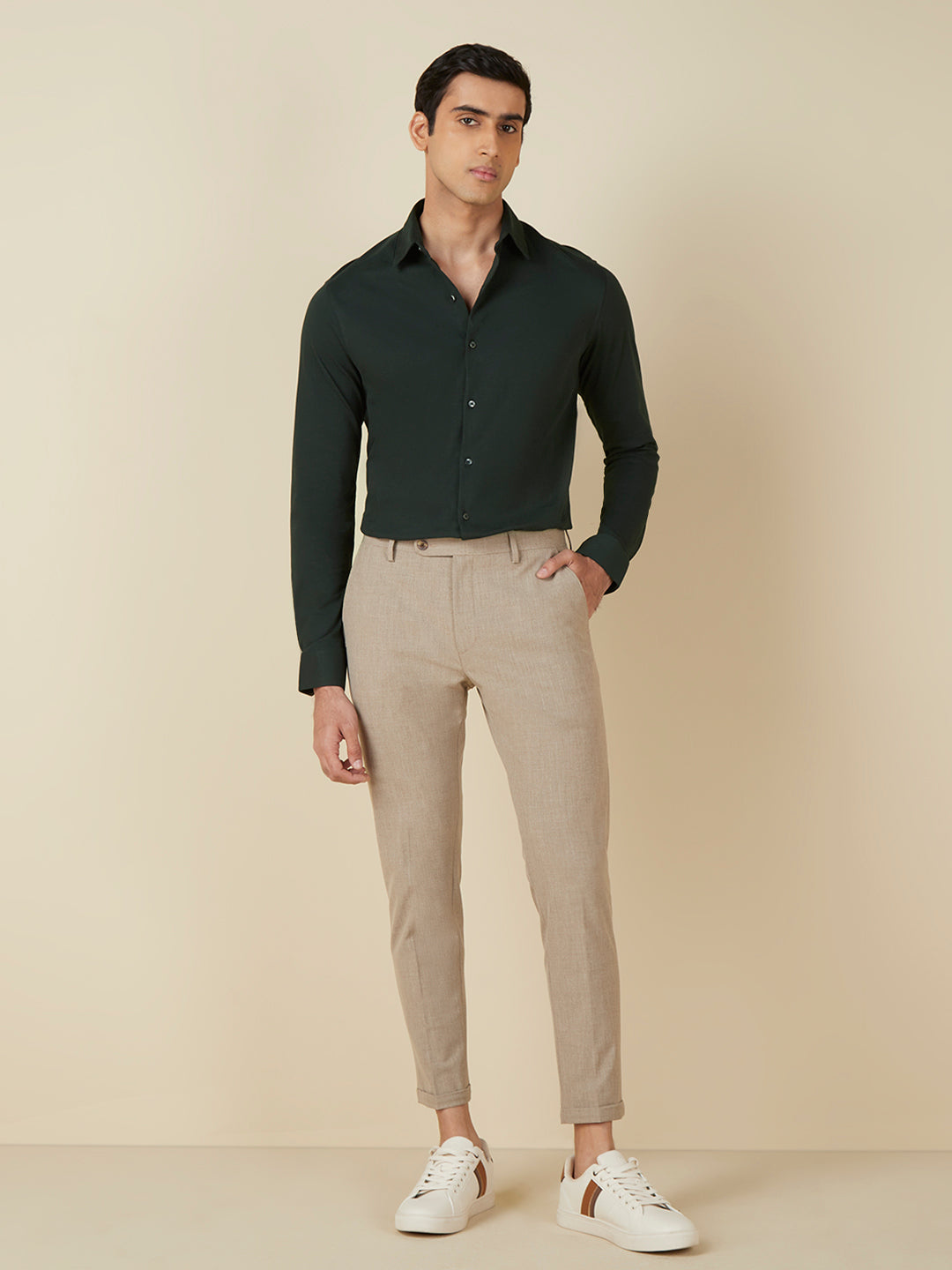 Buy Olive Green Trousers  Pants for Men by JADE BLUE Online  Ajiocom