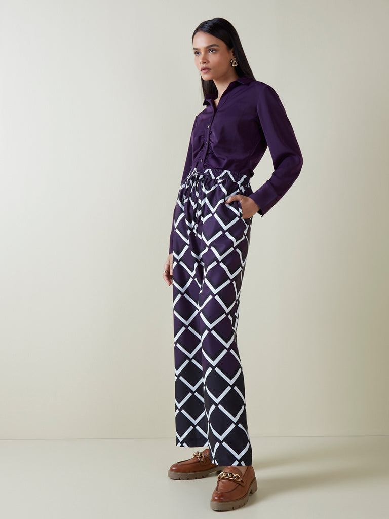 Buy Purple Trousers Online in India at Best Price  Westside