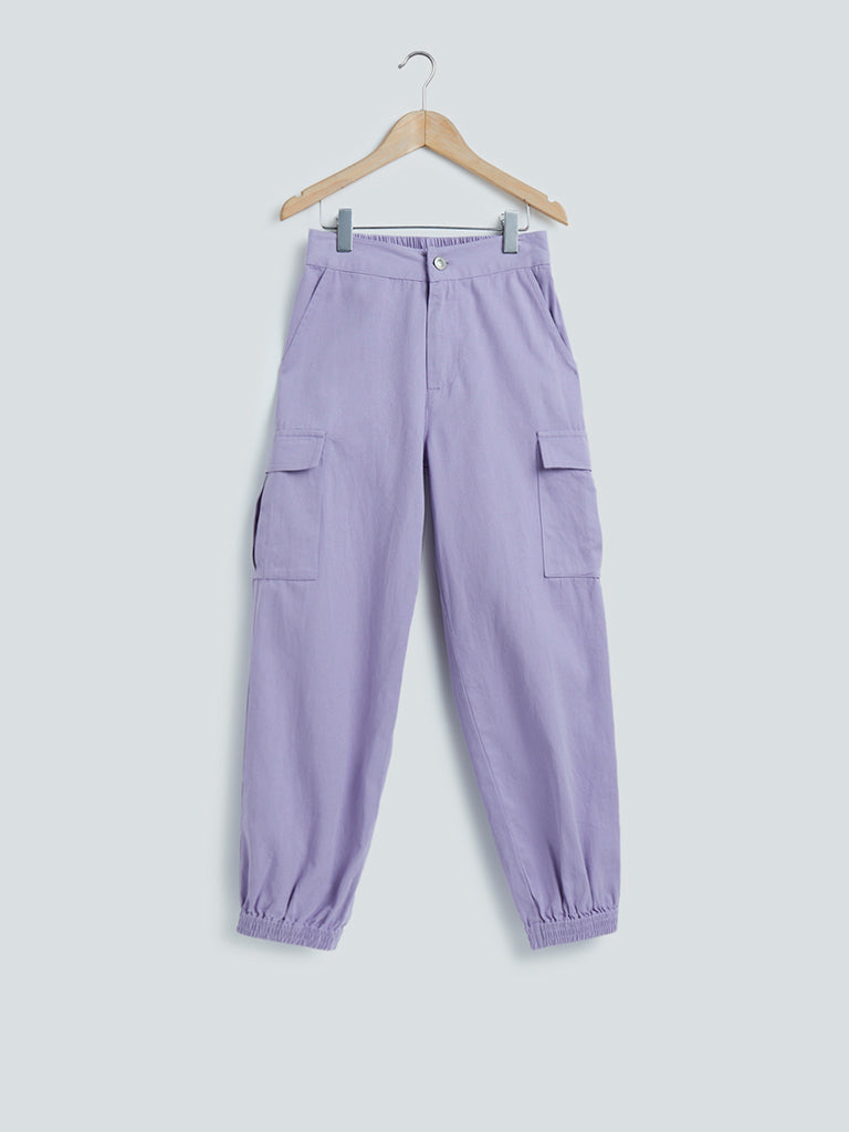 Share more than 79 ladies purple trousers - in.duhocakina