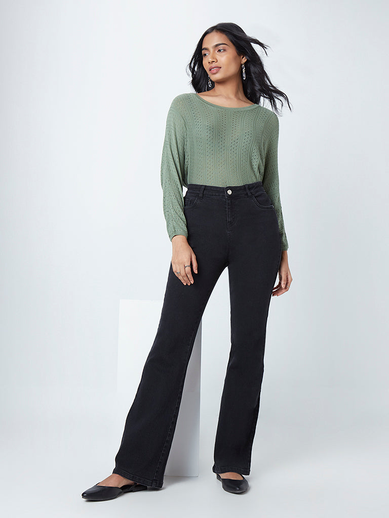 LOV Sage Knitted Sweater Top