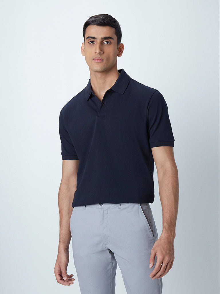 Vinnie Textured Knit Polo - Grey – Nobl