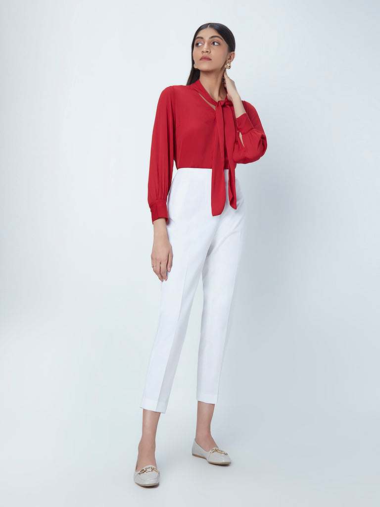Women Pants and Trousers White