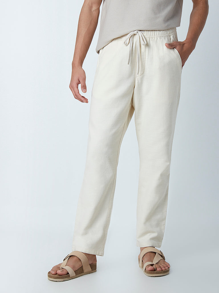 Shop Terra Luna Men Olive Green Khadi Solid Long Regular Fit Pants for Men  Online 39606594