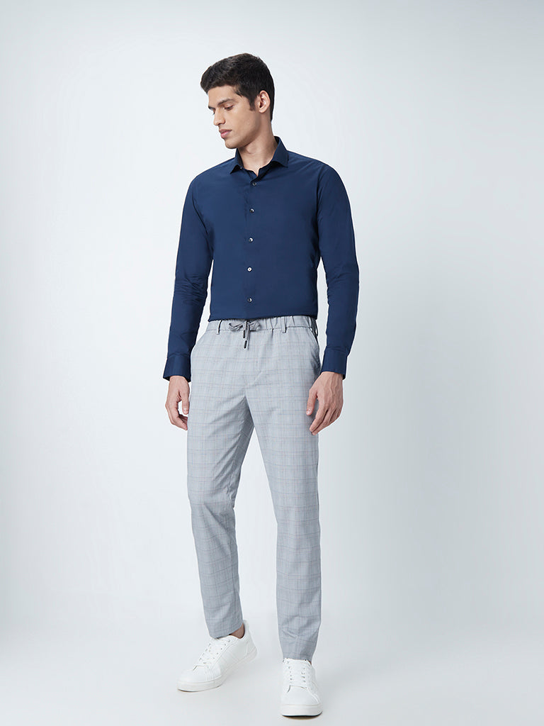 Knitted Grey Casual Trouser  CANOE TRENDS