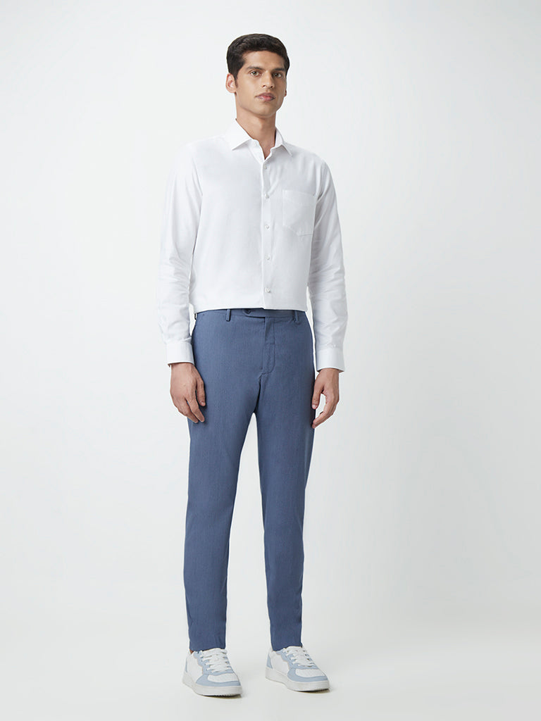 Formal Trousers In Blue B95 Lynn