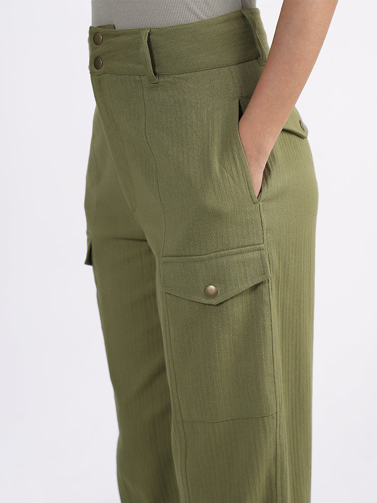 Buy Olive Trousers  Pants for Men by NETPLAY Online  Ajiocom