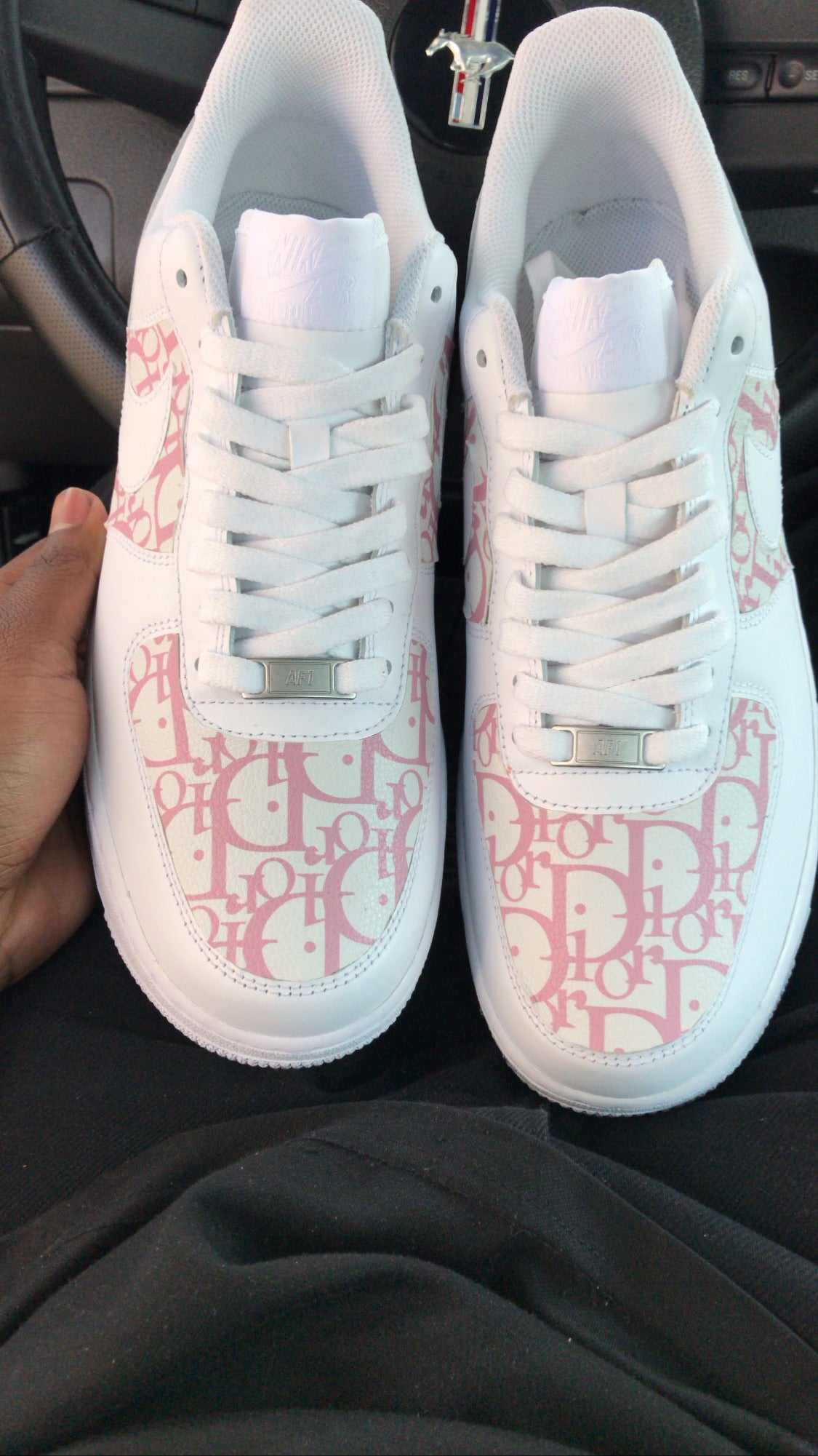 pink dior vans