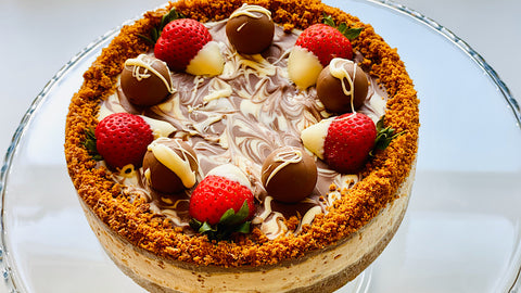 No Bake Triple Chocolate Cheesecake