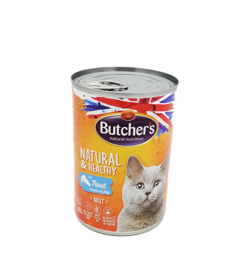 Hrana umeda pentru pisici Butcher's, Natural&Healty, cu Pastrav, 400g, cod 1134