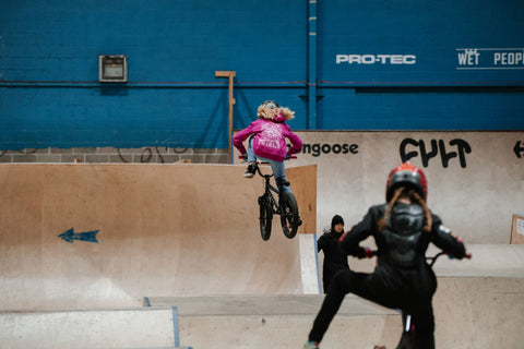 Project Evolve Womens MTB Event Girl doing jump