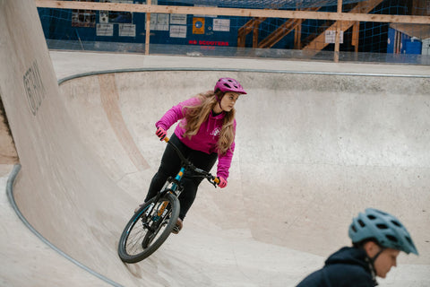 Project Evolve Womens skatepark jam female MTB rider