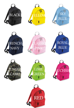 Load image into Gallery viewer, Sheen Initial Name Personalised Mini Fashion Backpack
