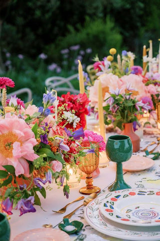 Maximalist Garden Wedding Party