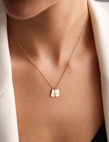 Engraved necklaces are perfect Valentine's Day gifts