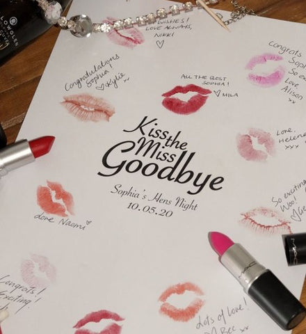 Kiss the Miss Goodbye invitation