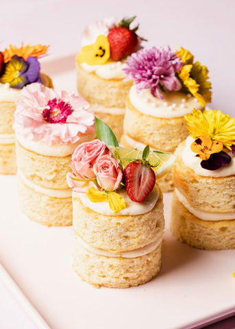 Miniature Springtime Cakes