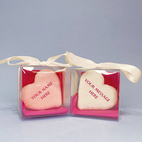 Personalised Heart Macarons at Oh La La! Macarons