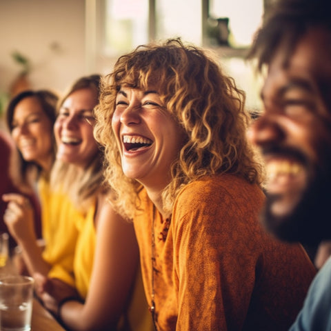 Woman enjoying time with her friends at a bar