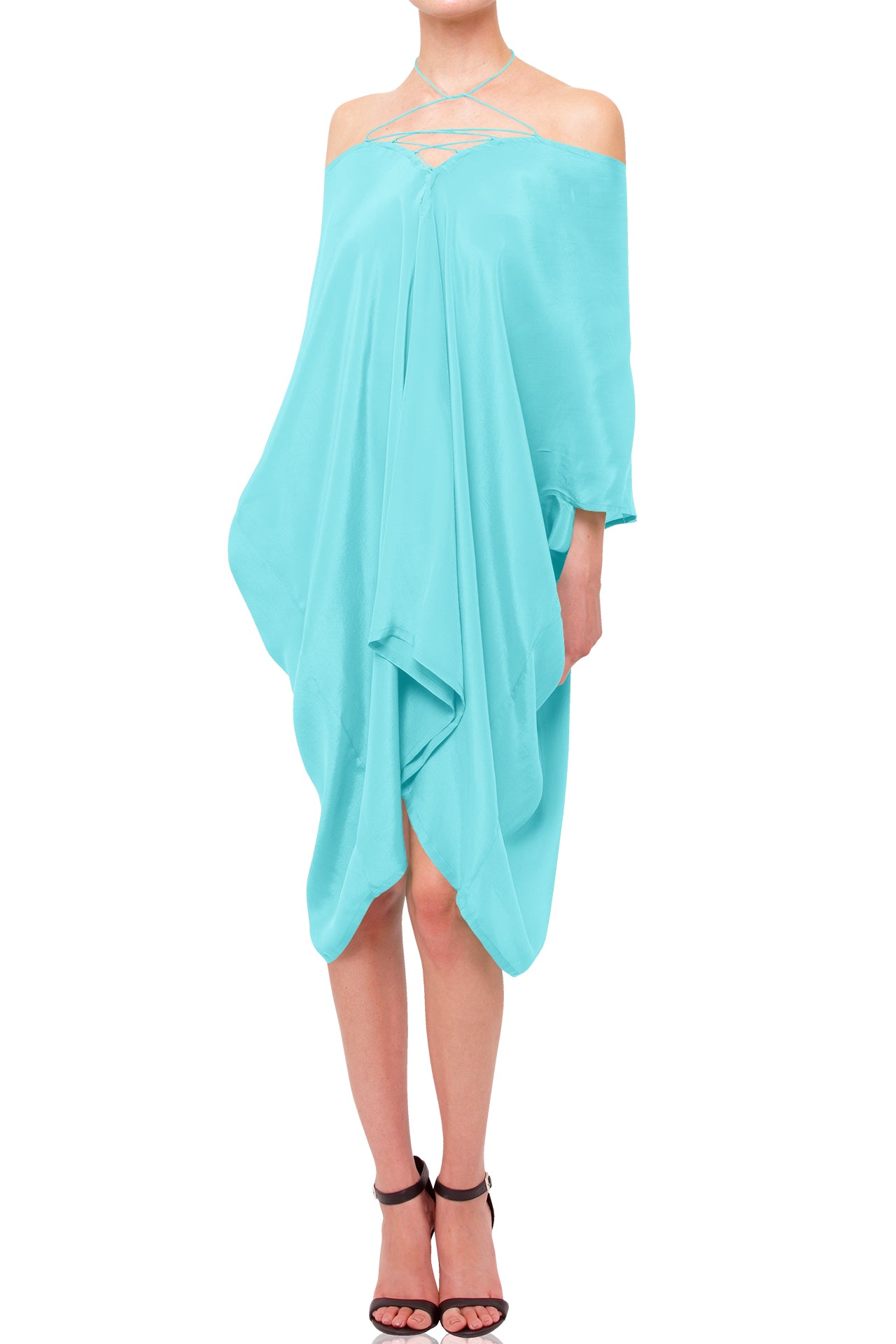 Women's Halter Silk Kaftan Cover-Up