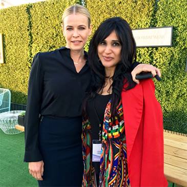 Shahida with Chelsea Handler at Create & Cultivate LA 2016