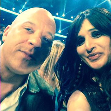 shahida with vin diesel at people's choice awards