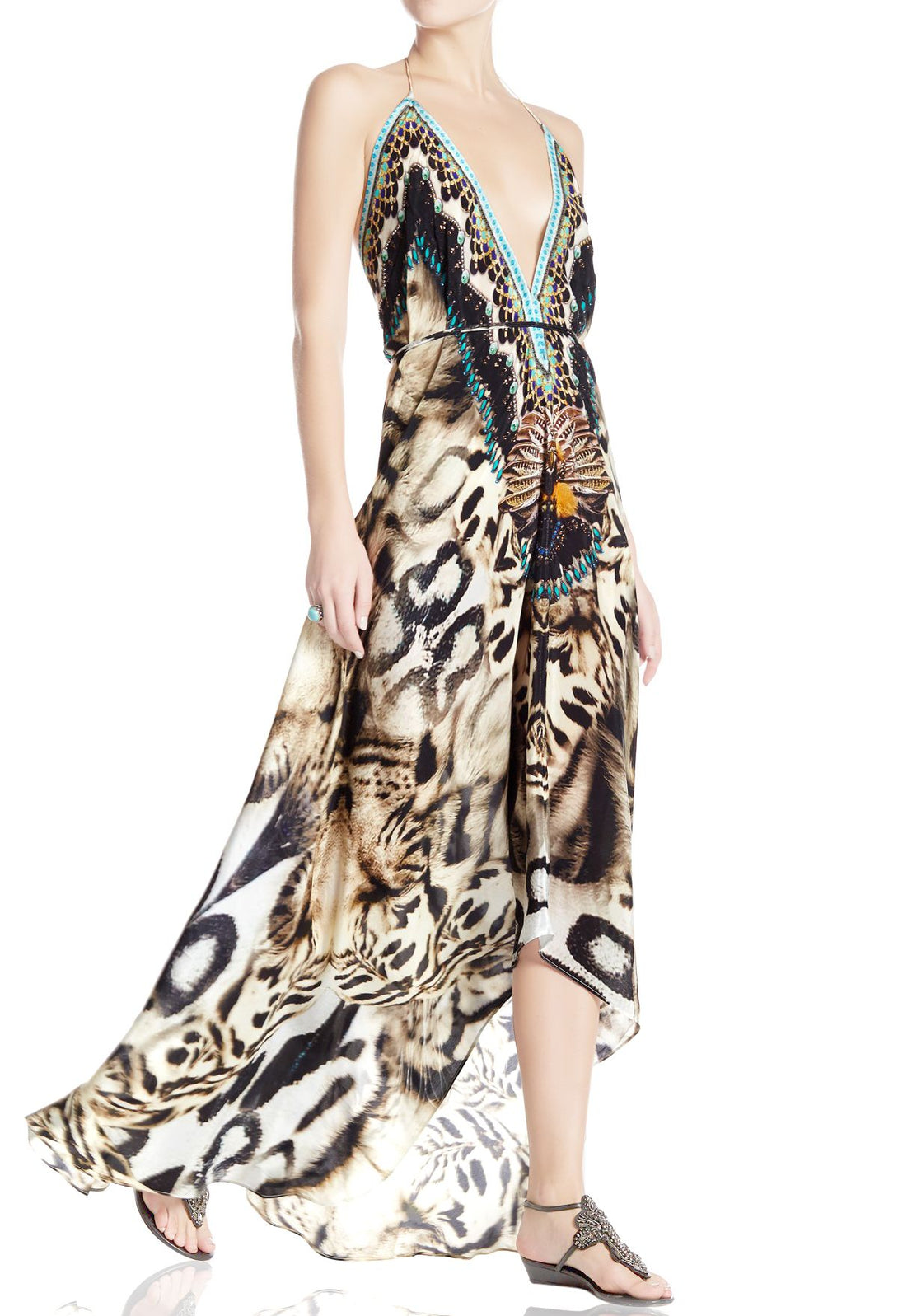 Multi Way to Wear Dress in Animal Print | Maxi Dress for Women ...