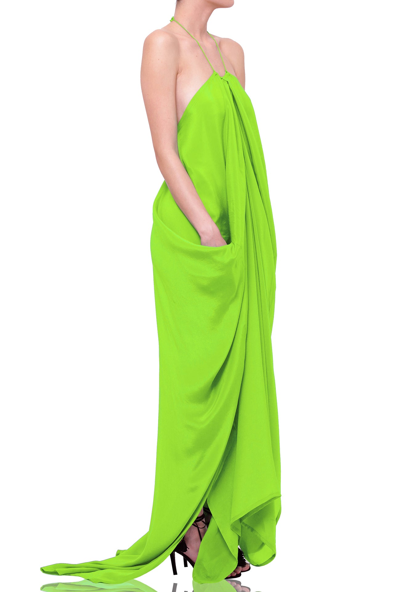 Sharp Green Kaftan Dress