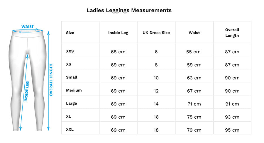 Adult Leggings Size Guide