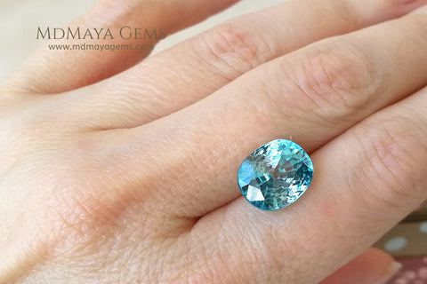 Blue Zircon 9.50 ct