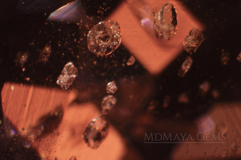 Solid Inclusions In Violetish Purple Gemstone of 2.31 ct.