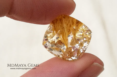 Rare white topaz with amazing inclusions