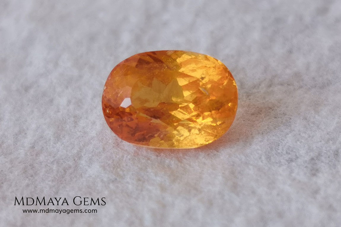 orange pink sapphire